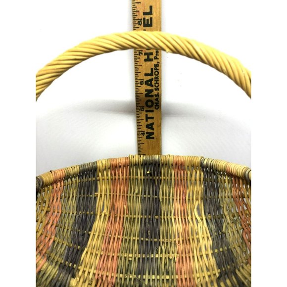 Multicolored Handmade Woven Egg Basket - Picture 5 of 5